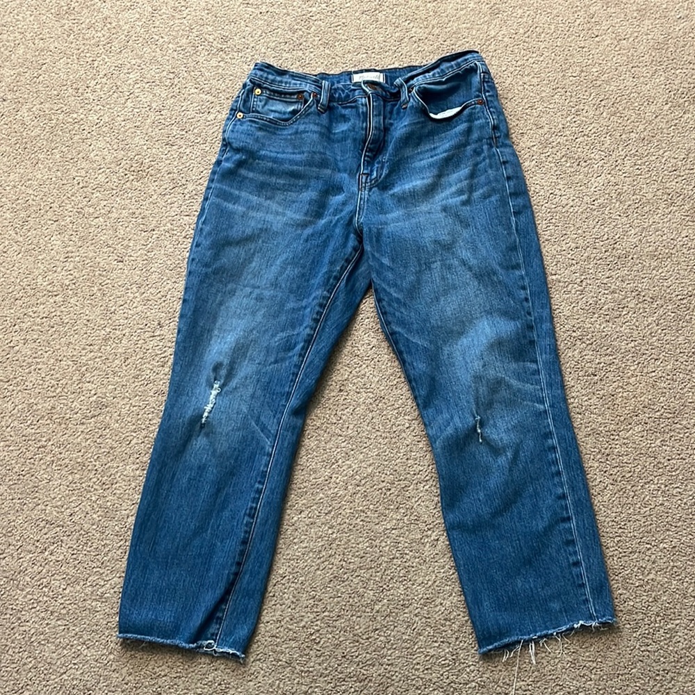 Madewell The High Rise Slim Crop Boy Jeans